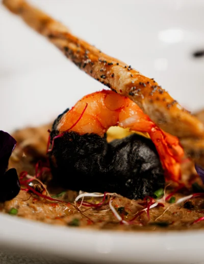 plat de crevettes restaurant le prince palace